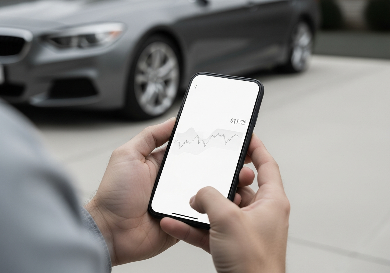 An instant market-based estimate on your phone, next to your car